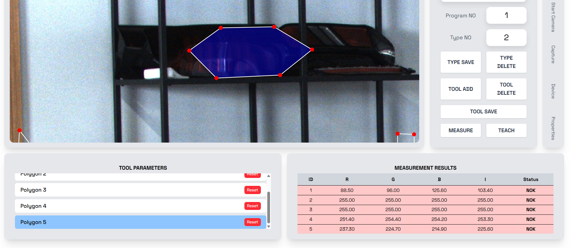 Headlight Color Inspection